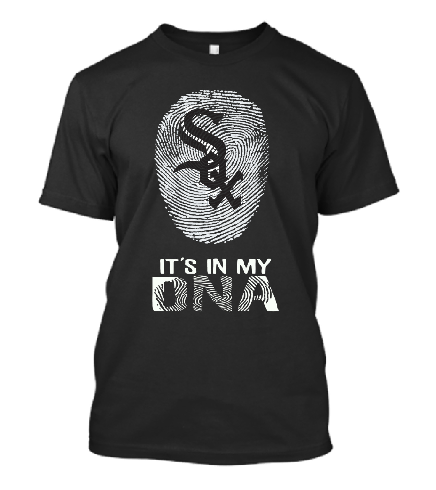 White Sox Logo It's In My DNA Fingerprint T-Shirt