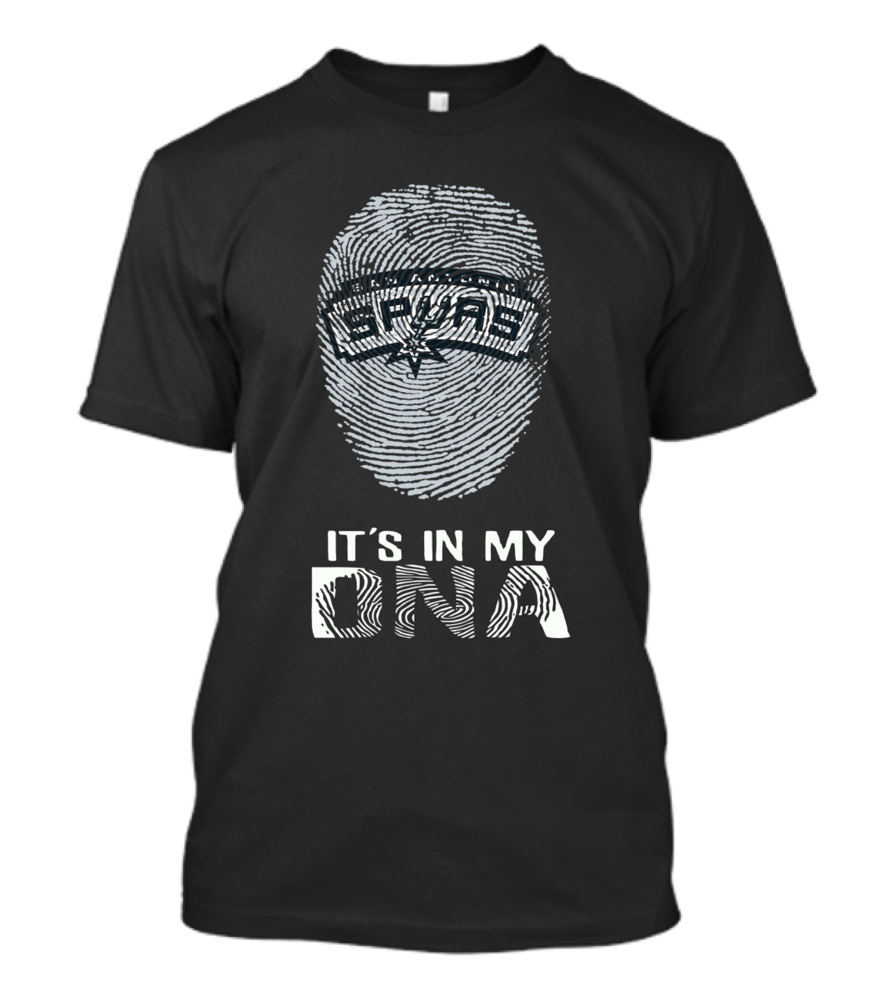 San Antonio Spurs It's In My DNA Fingerprint T-Shirt