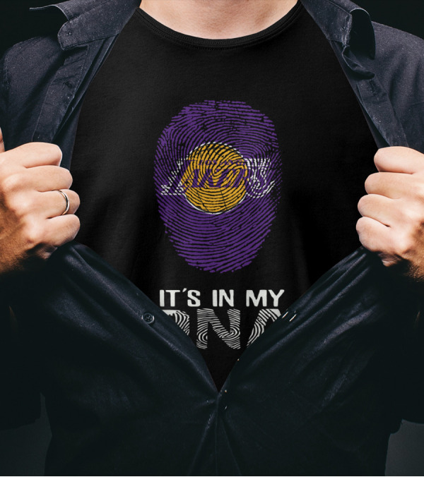 Lakers Fingerprint It's In My DNA T-Shirt