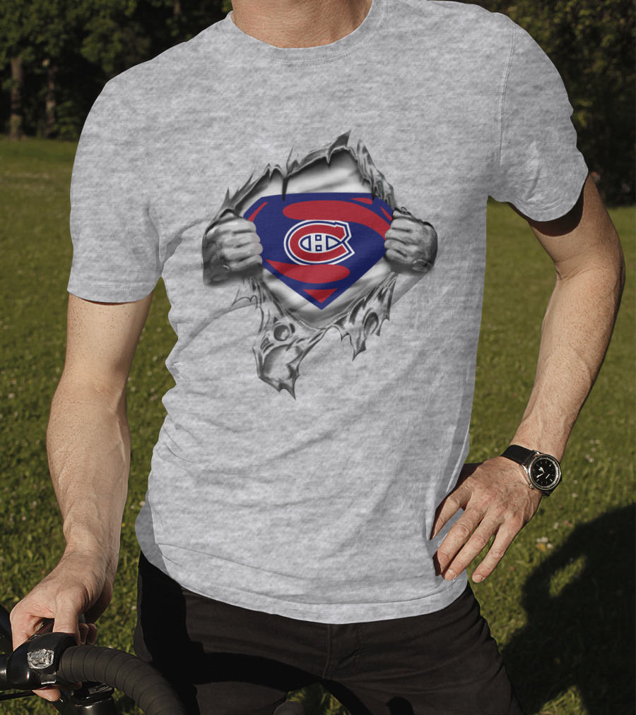 Montréal Canadiens Superman Crest Pullover T-Shirt