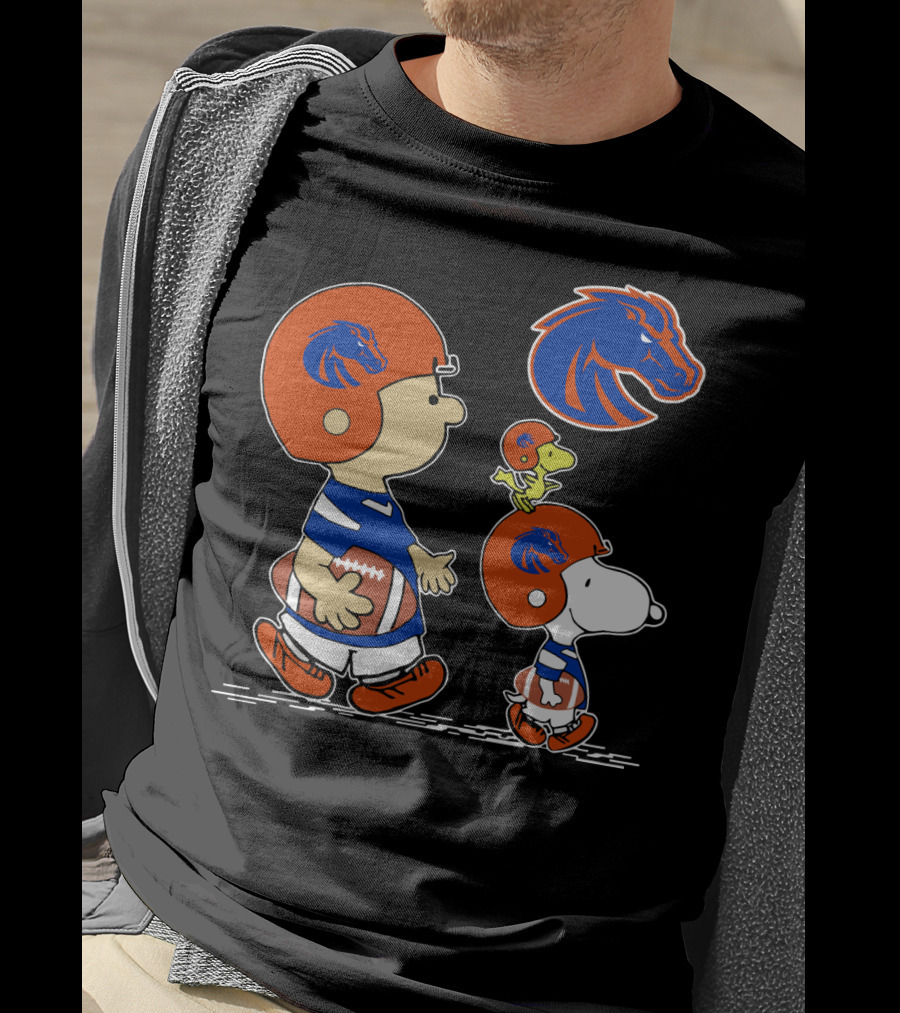 Boise State Broncos Snoopy And Friends Football Team Spirit T-Shirt
