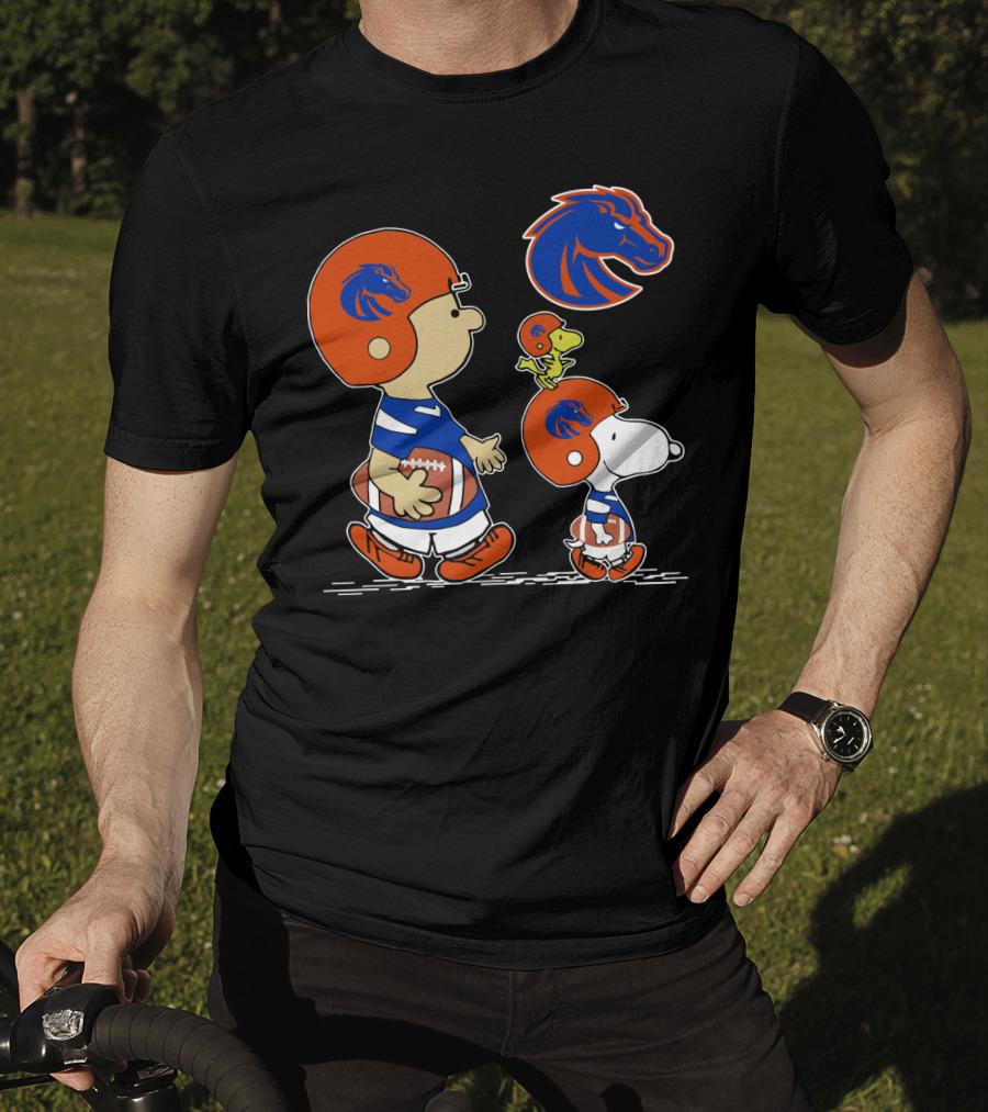 Boise State Broncos Snoopy And Friends Football Team Spirit T-Shirt