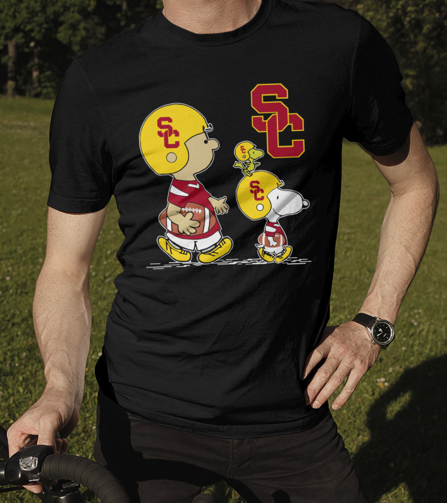 Snoopy USC Trojans Football SC T-Shirt