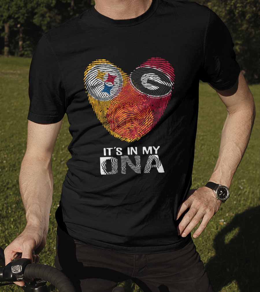 Steelers Georgia Bulldogs It's In My DNA T-Shirt