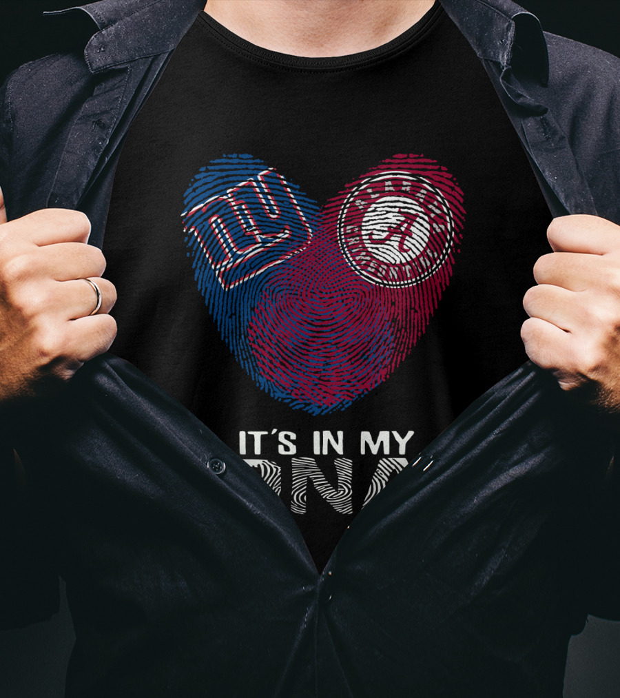 Giants Alabama Crimson Tide It's In My DNA T-Shirt