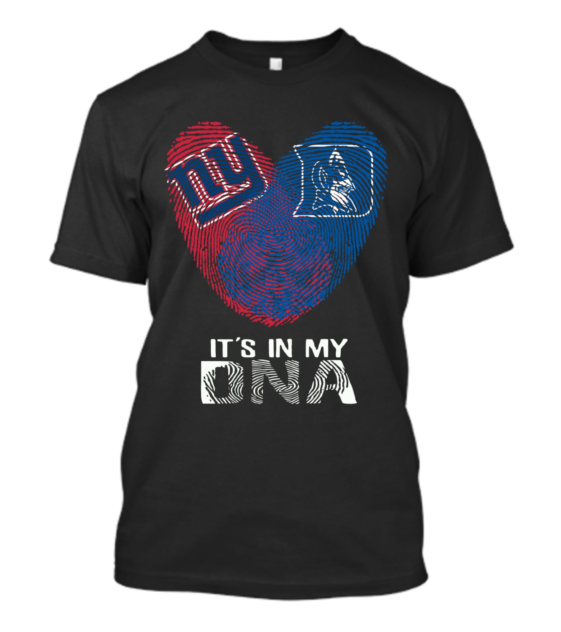 It's In My DNA Giants Duke Fingerprint Heart T-Shirt