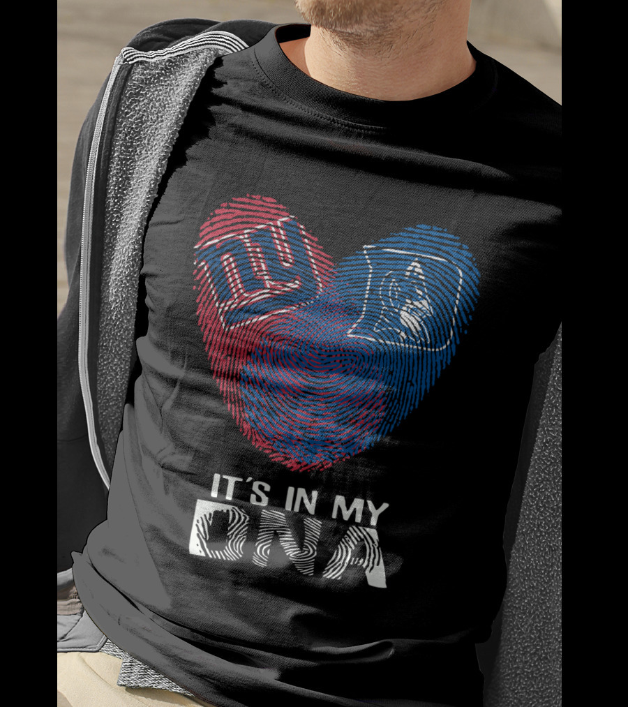 It's In My DNA Giants Duke Fingerprint Heart T-Shirt
