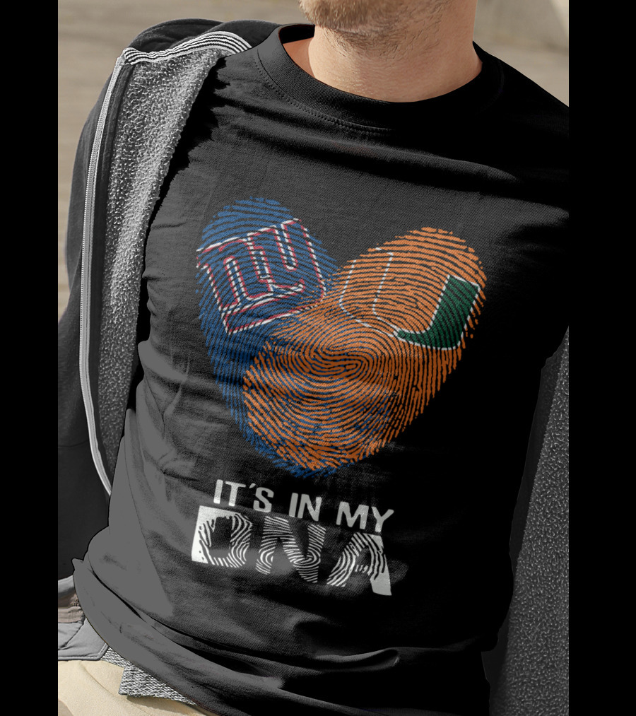 New York Giants Miami Hurricanes It's In My DNA T-Shirt