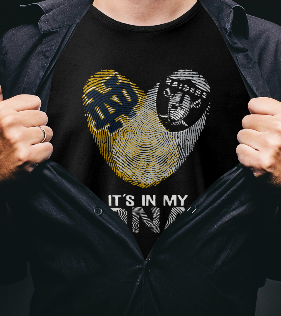 Notre Dame Raiders It's In My DNA Fingerprint T-Shirt