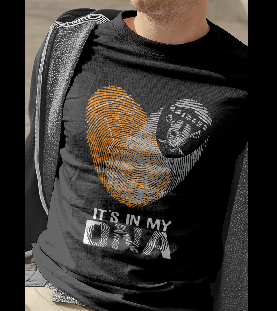 Raiders It's In My DNA Fingerprint Heart T-Shirt