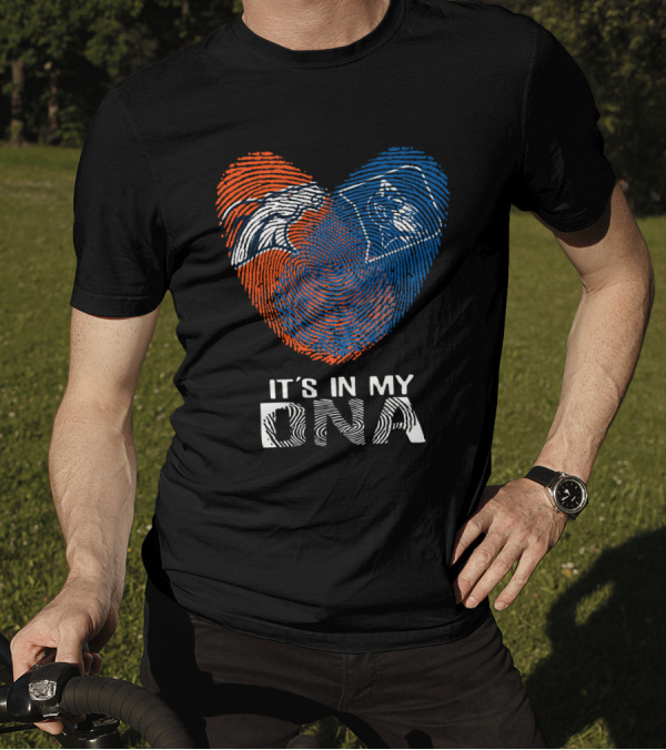 Broncos Duke Heart Fingerprint It's In My DNA T-Shirt