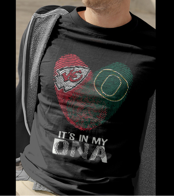 Kansas City Chiefs Oregon Ducks It's In My DNA T-Shirt