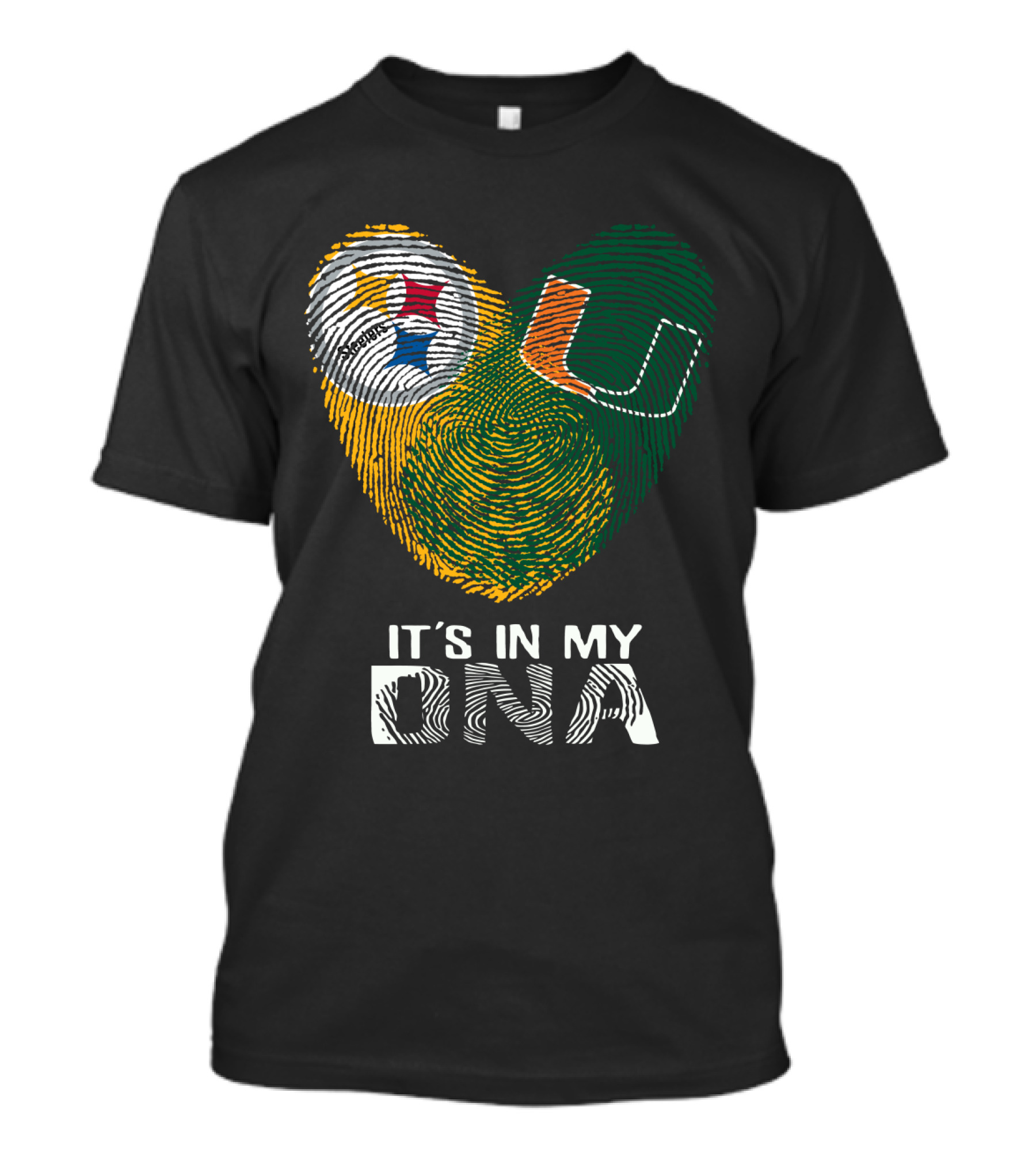 Steelers Hurricanes It's In My DNA Fingerprint T-Shirt