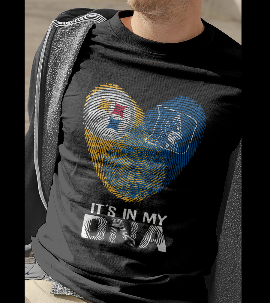 Steelers Duke It's In My DNA Fingerprint Heart T-Shirt