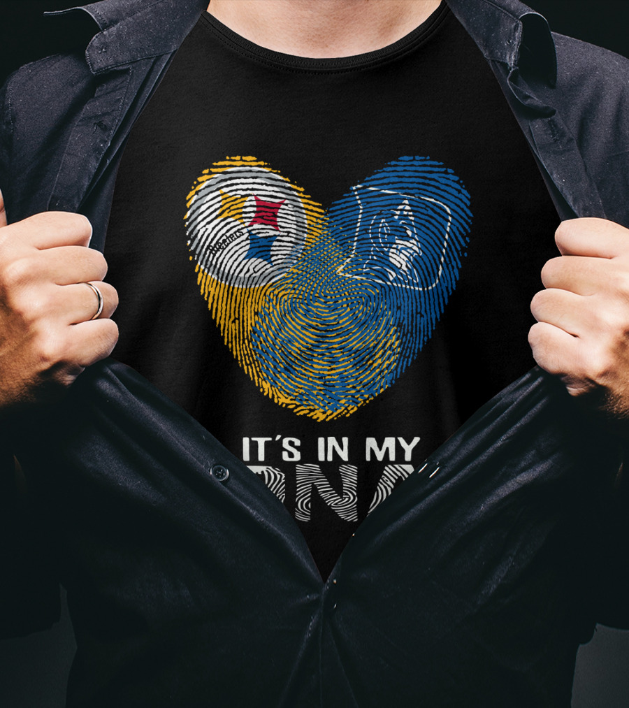 Steelers Duke It's In My DNA Fingerprint Heart T-Shirt