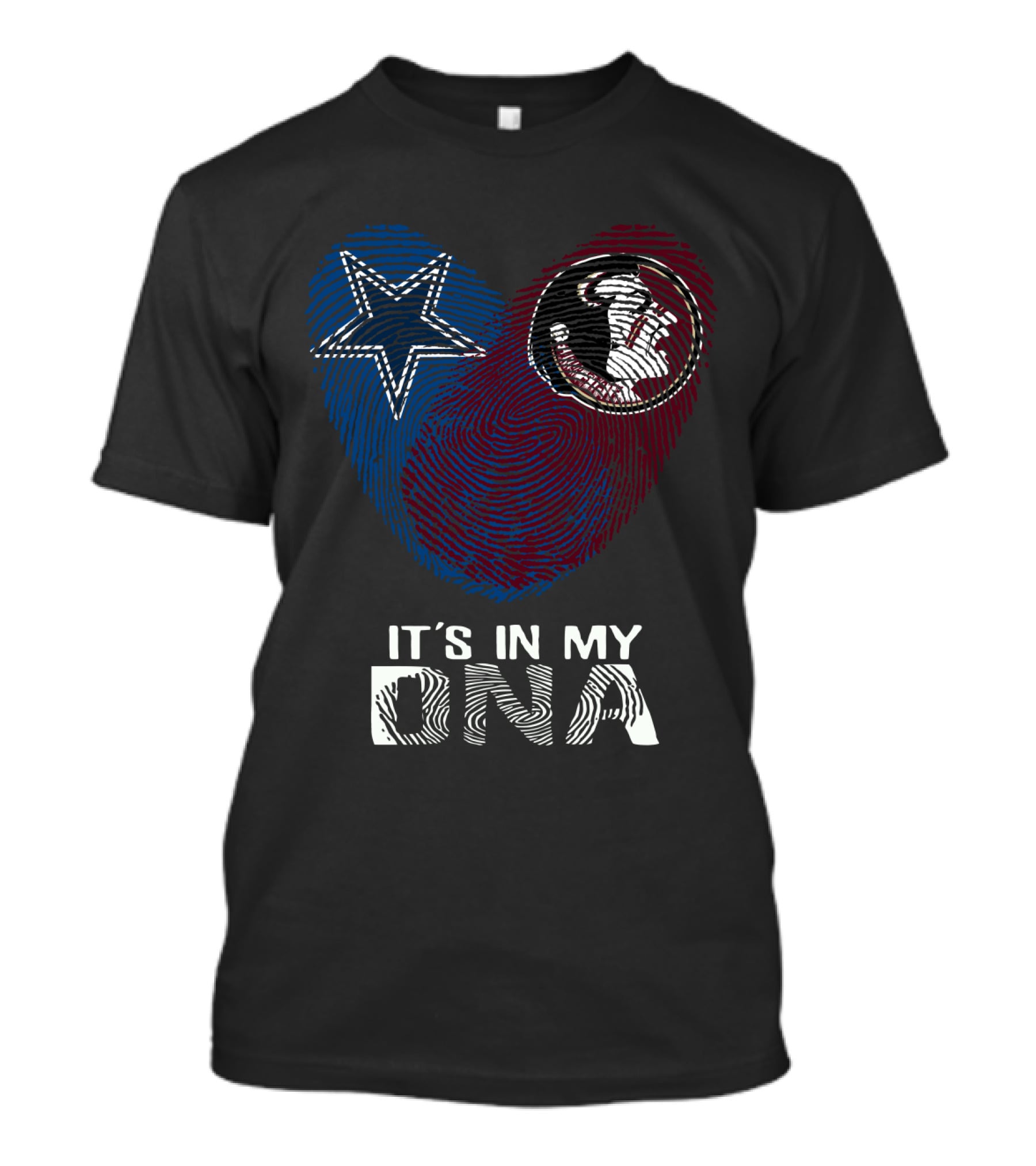 Cowboys Noles It's In My DNA Star And Seminole Emblems T-Shirt