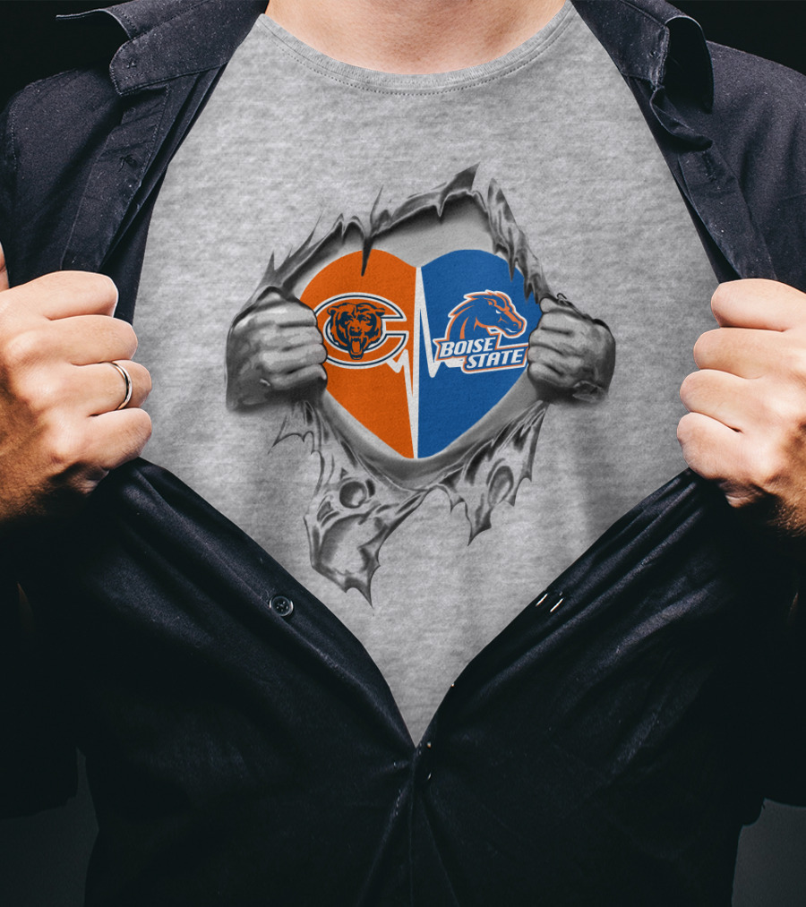 Bears Boise State Broncos Heart Logo, It's In My Heart T-Shirt