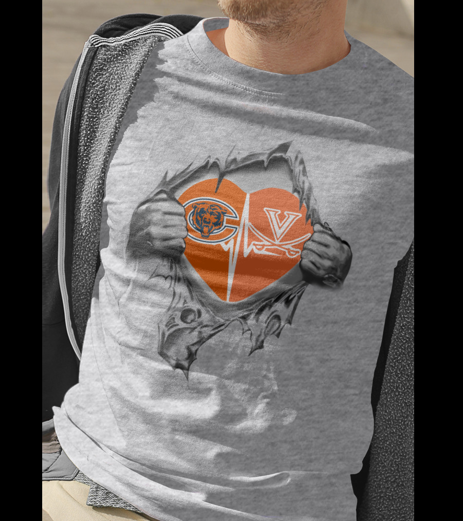 Bears Cavaliers Heartbeat Passion T-Shirt