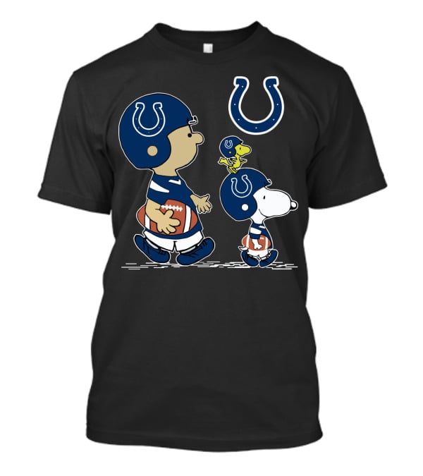 Indianapolis Colts Snoopy And Woodstock Football Players T-Shirt