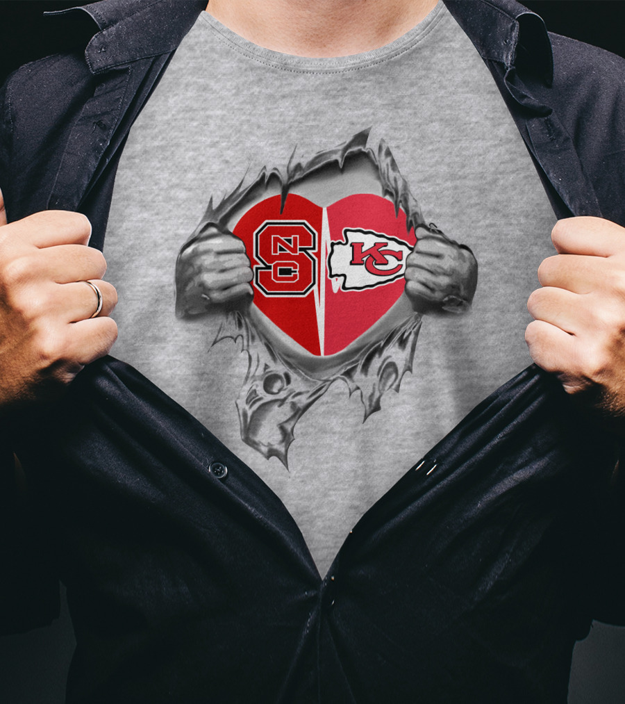 NC State Chiefs Heart T-Shirt