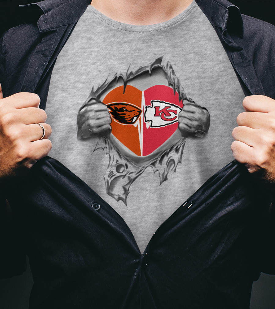 Chiefs Kansas City Beavers Heart Loyalty Fan Passion T-Shirt