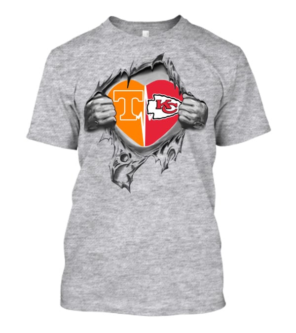 Tennessee Kansas City Heart Chiefs In My Heart T-Shirt