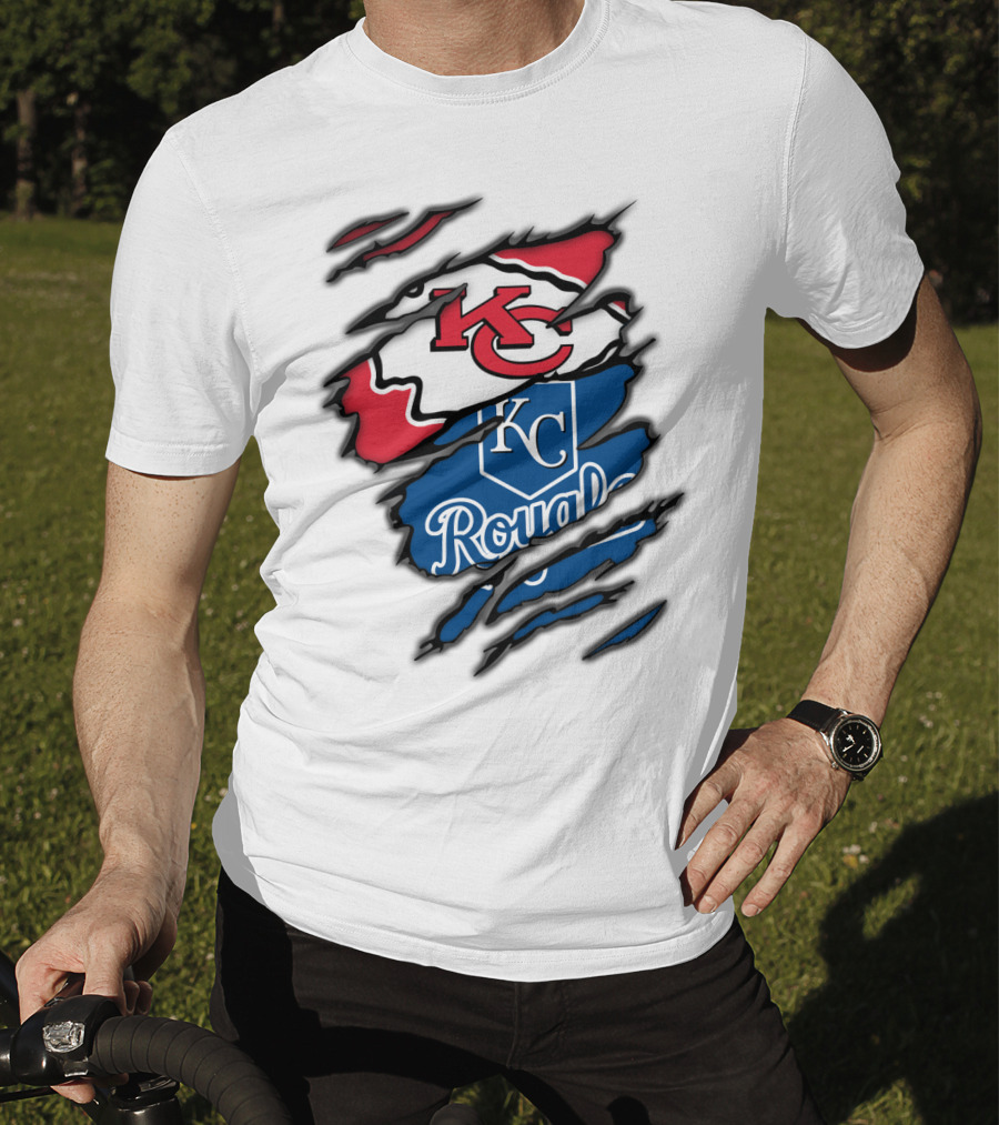 Kansas City Chiefs KC Royals Torn Elements T-Shirt
