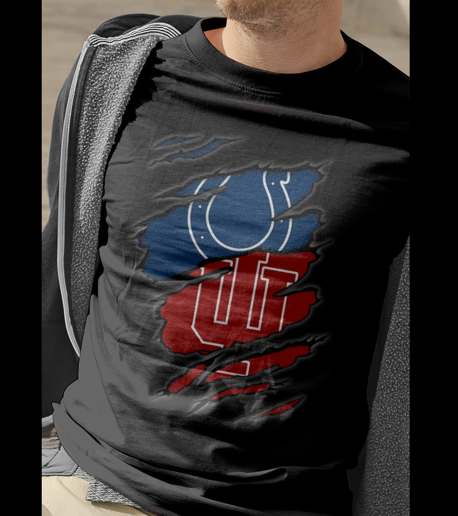 Colts Hoosiers Ripped Layered T-Shirt