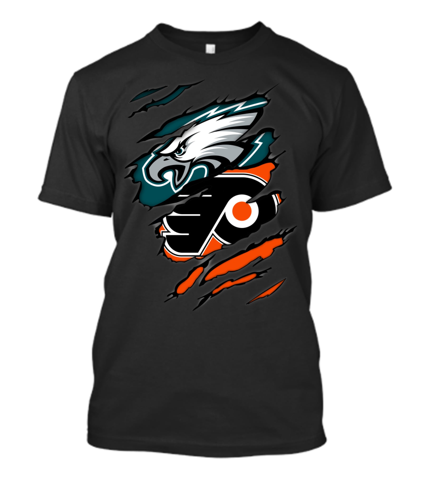 Eagles Flyers Football Hockey Team Logo Mashup T-Shirt