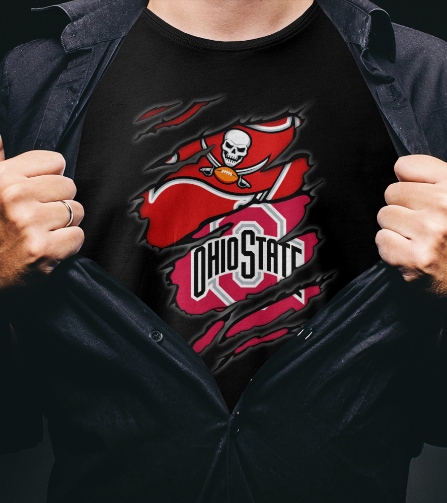 Buccaneers Skull Flag Ohio State T-Shirt