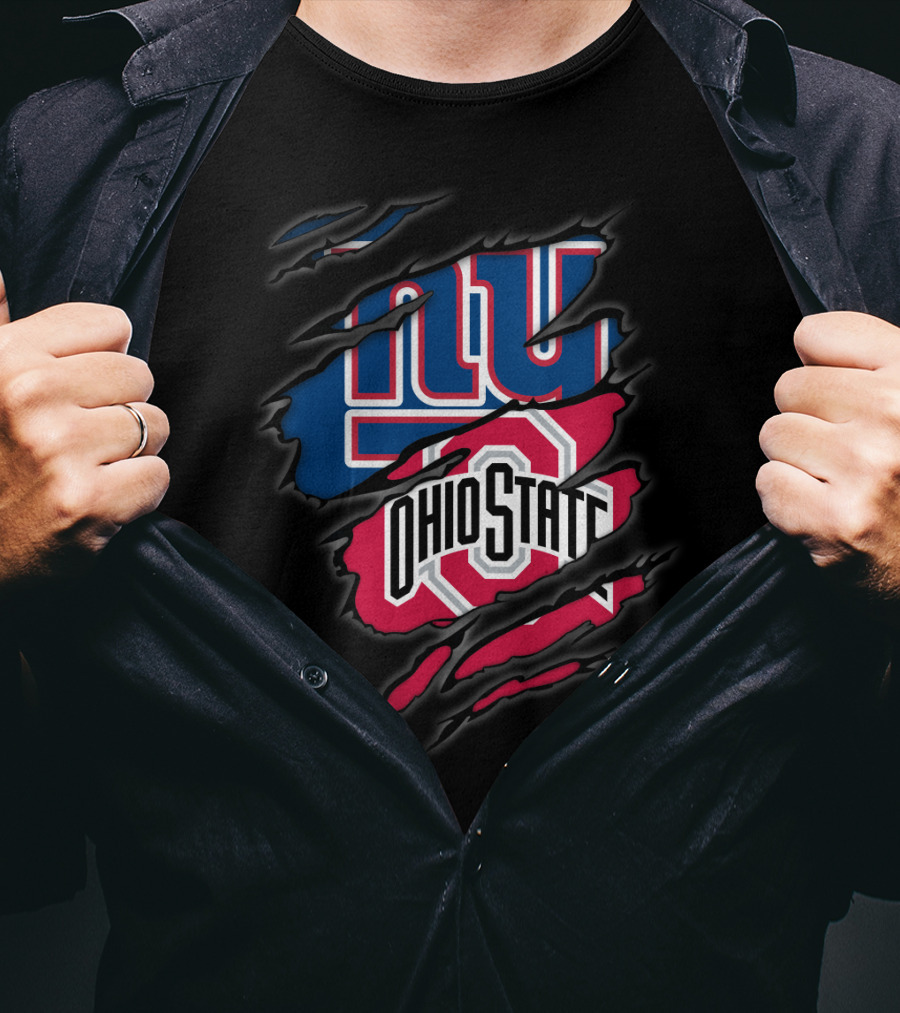 New York Giants Ohio State Buckeyes Dual T-Shirt
