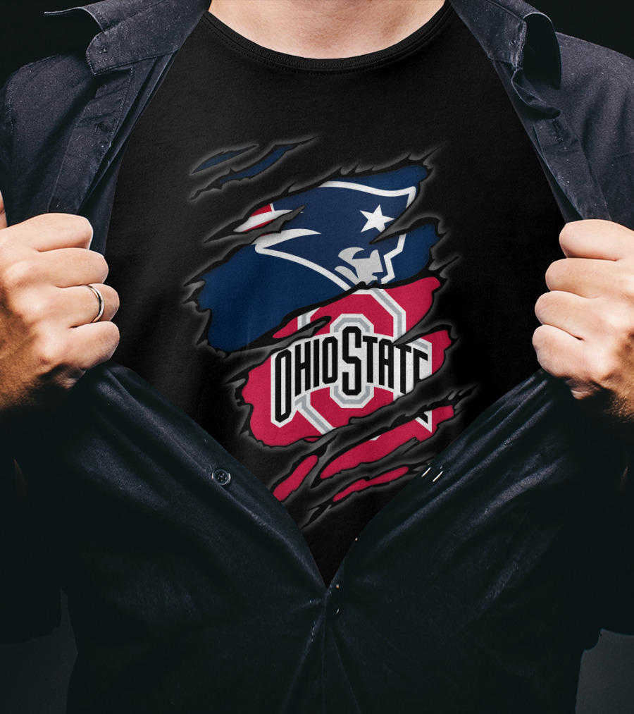 Patriots Ohio State Logo Mashup T-Shirt