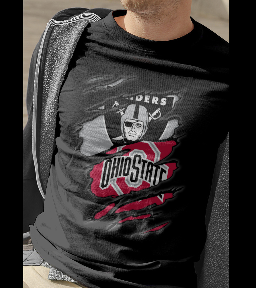 Raiders Ohio State Buckeyes Crossover T-Shirt