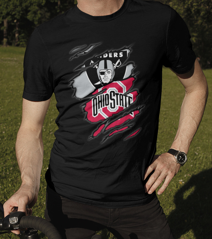 Raiders Ohio State Buckeyes Crossover T-Shirt