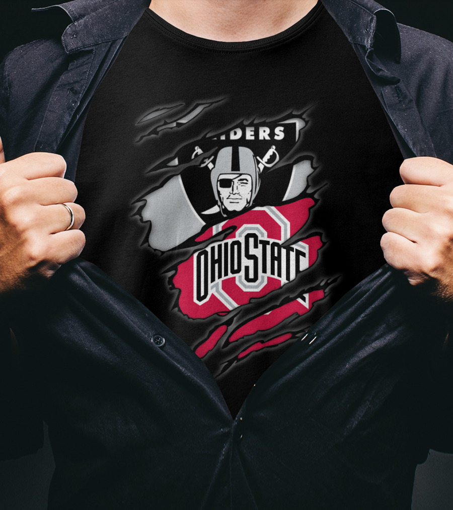 Raiders Ohio State Buckeyes Crossover T-Shirt