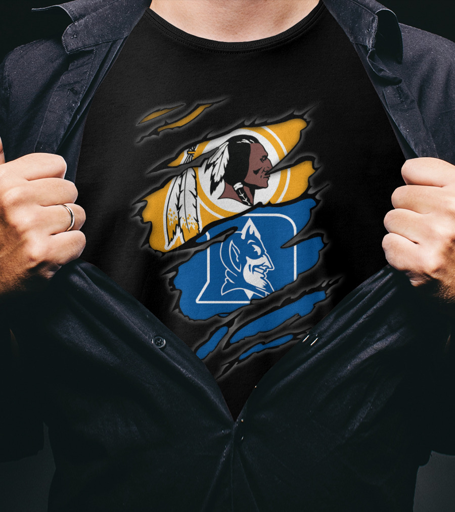 Redskins Duke Blue Devils Rip T-Shirt