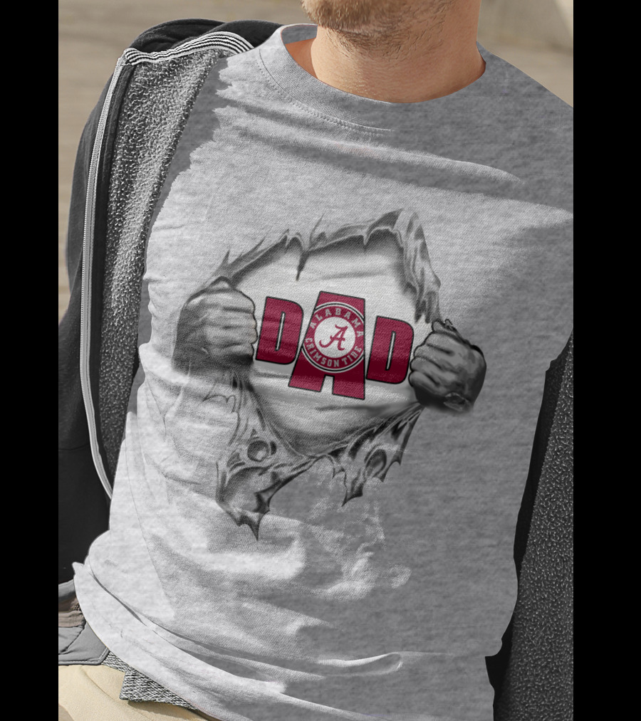 Alabama Crimson Tide Super Dad T-Shirt