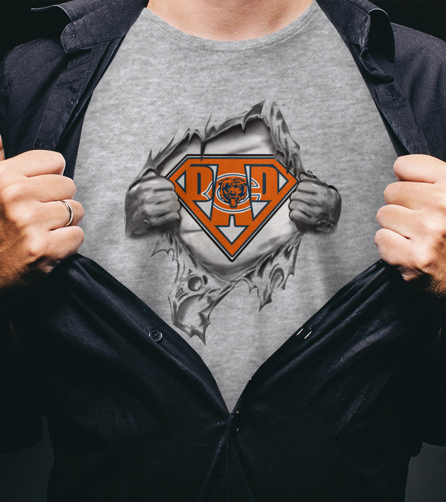 Dad Super Bears Logo Iconic Football Fan T-Shirt