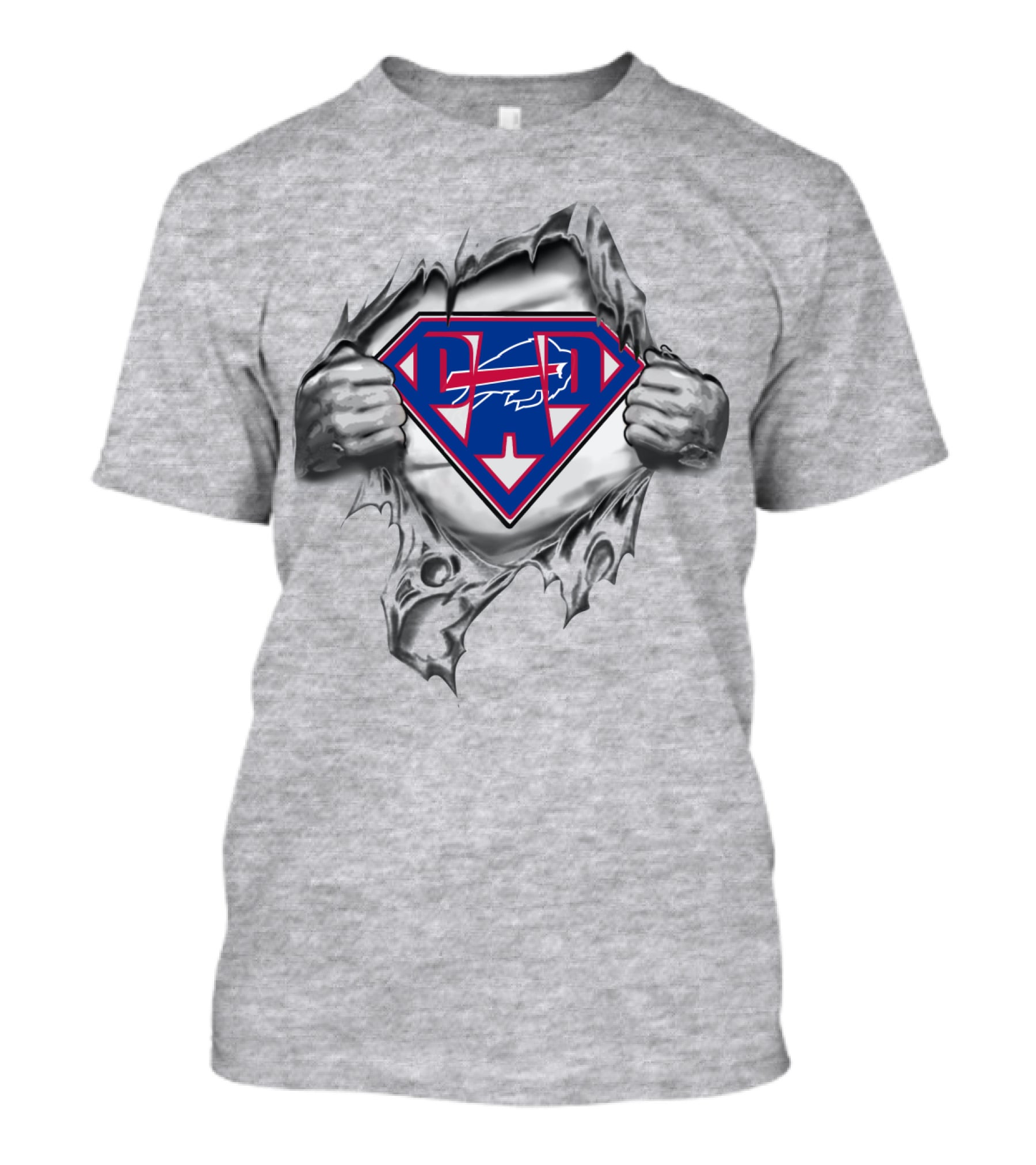 Bills Super Dad Buffalo Logo Shield T-Shirt