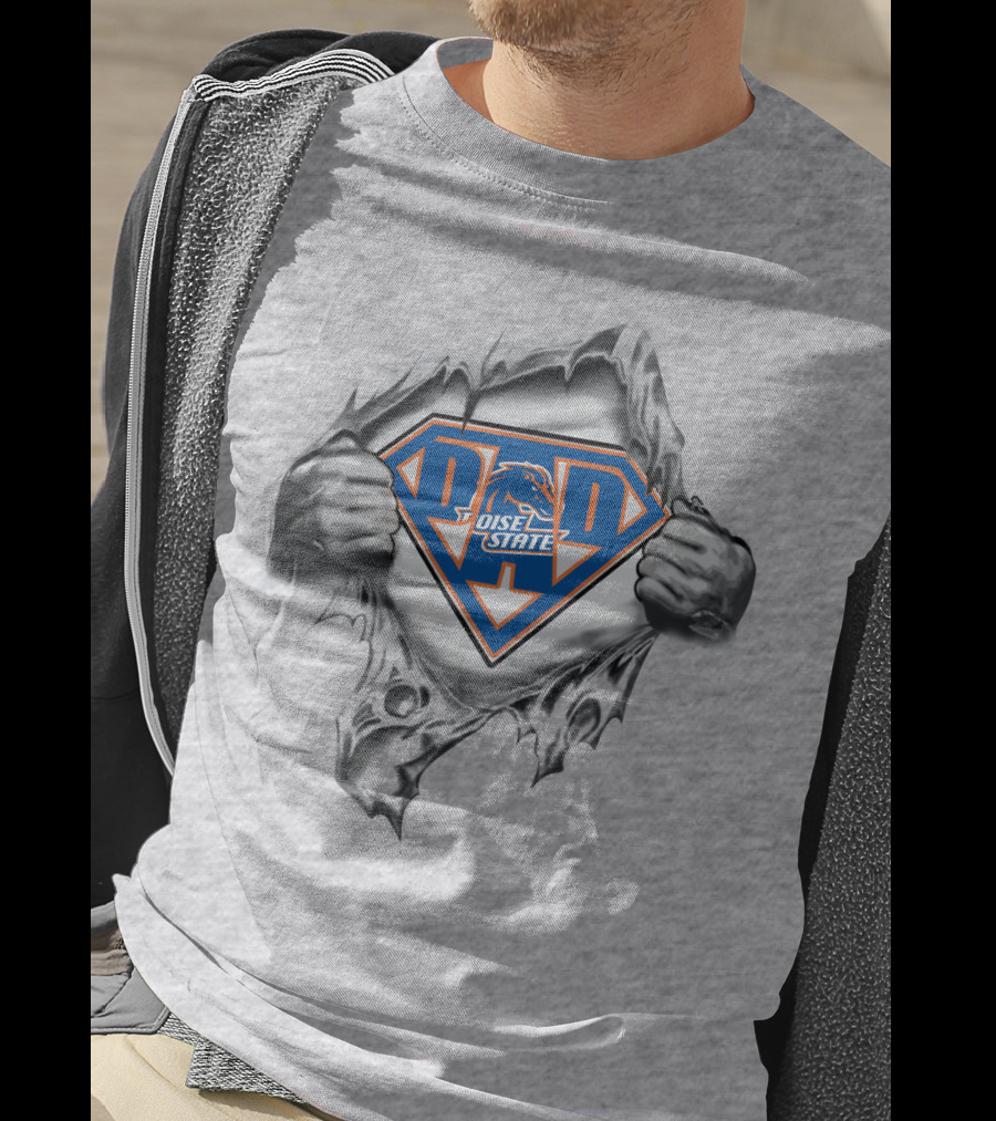 Boise State Super Dad Shield T-Shirt