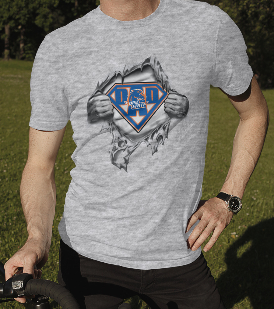 Boise State Super Dad Shield T-Shirt