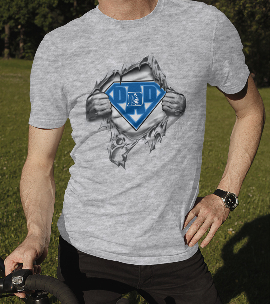 Duke Blue Devil Super Dad Emblem T-Shirt