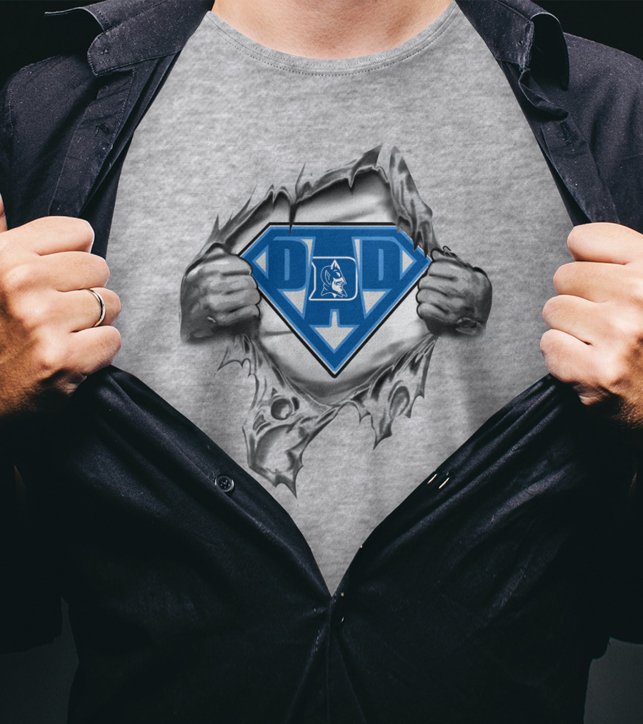 Duke Blue Devil Super Dad Emblem T-Shirt