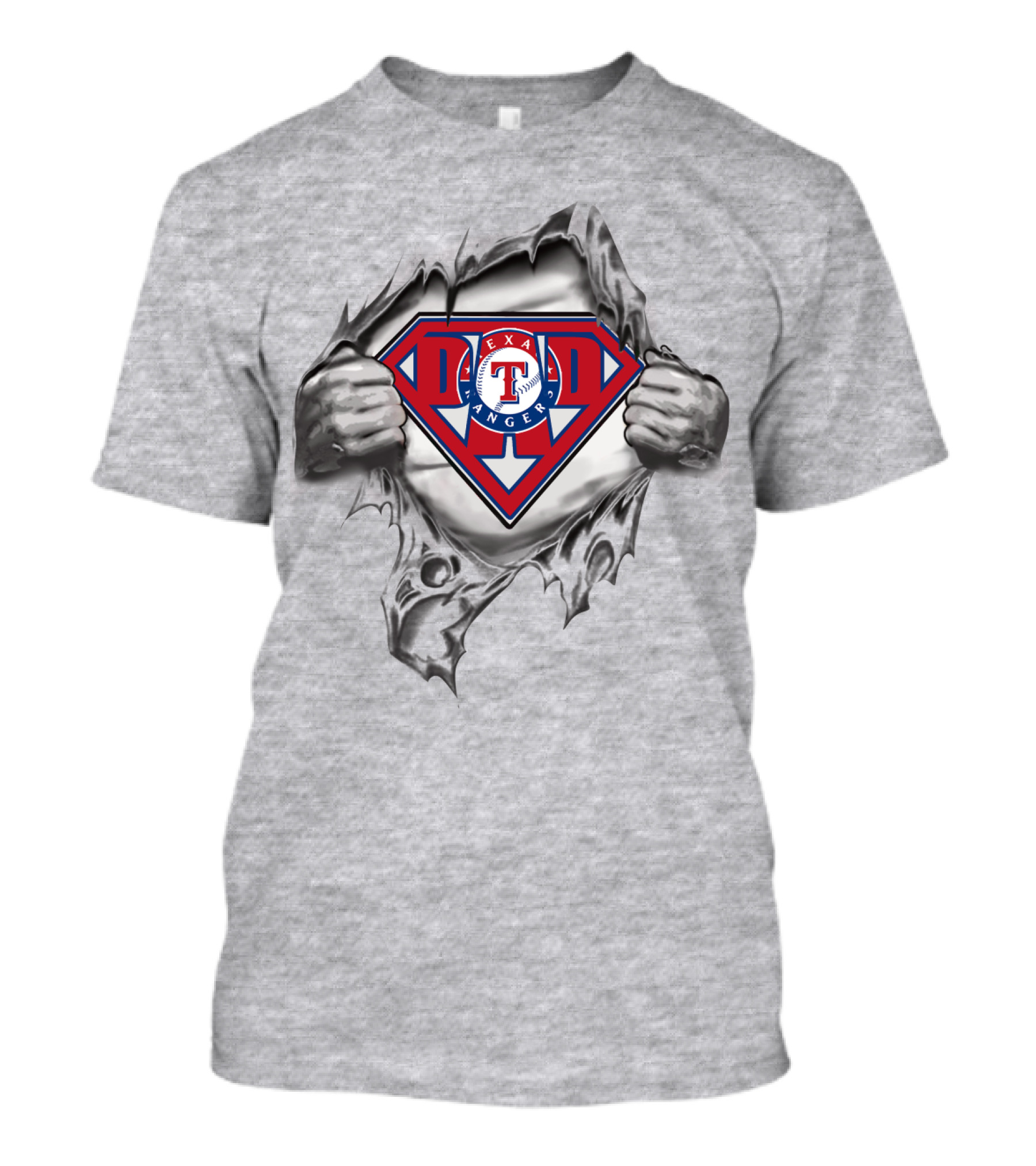 Texas Rangers Superhero Shield Burst T-Shirt