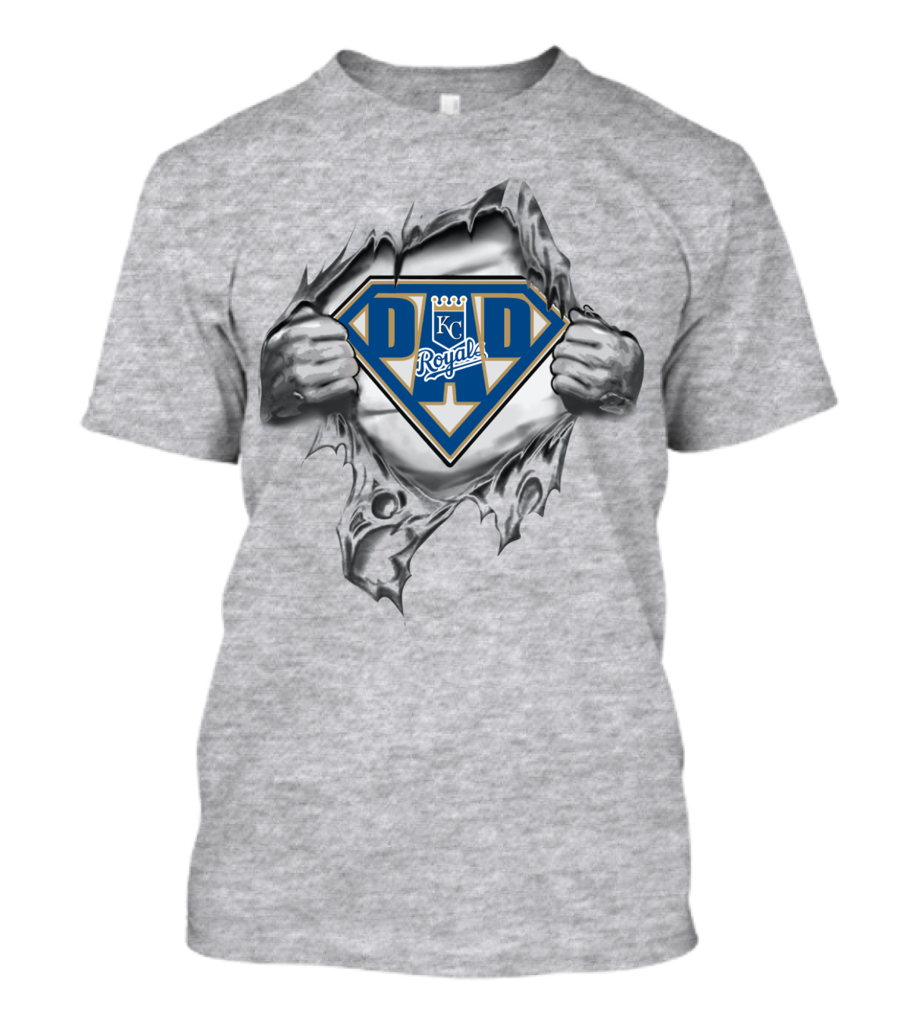KC Royals Dad Superhero T-Shirt
