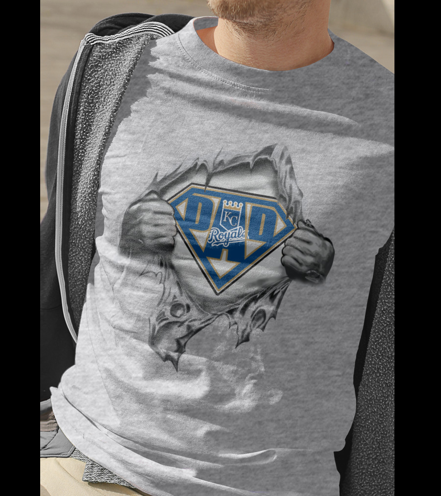 KC Royals Dad Superhero T-Shirt