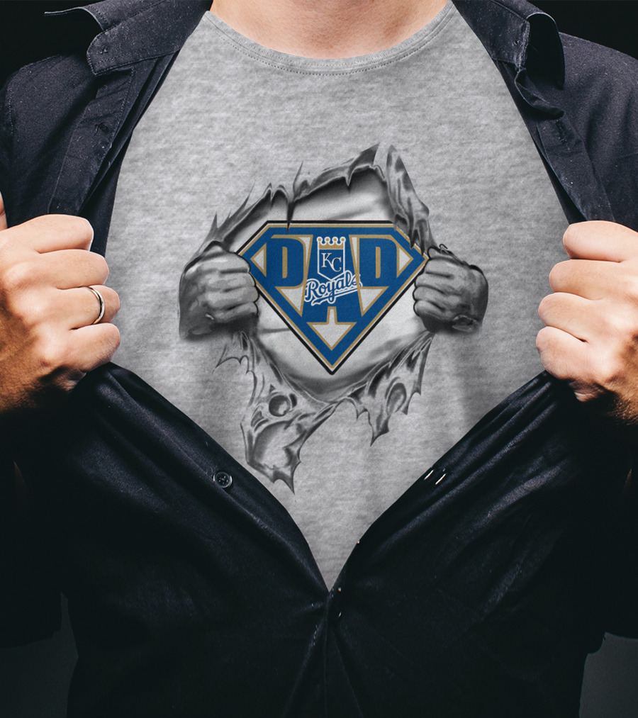 KC Royals Dad Superhero T-Shirt