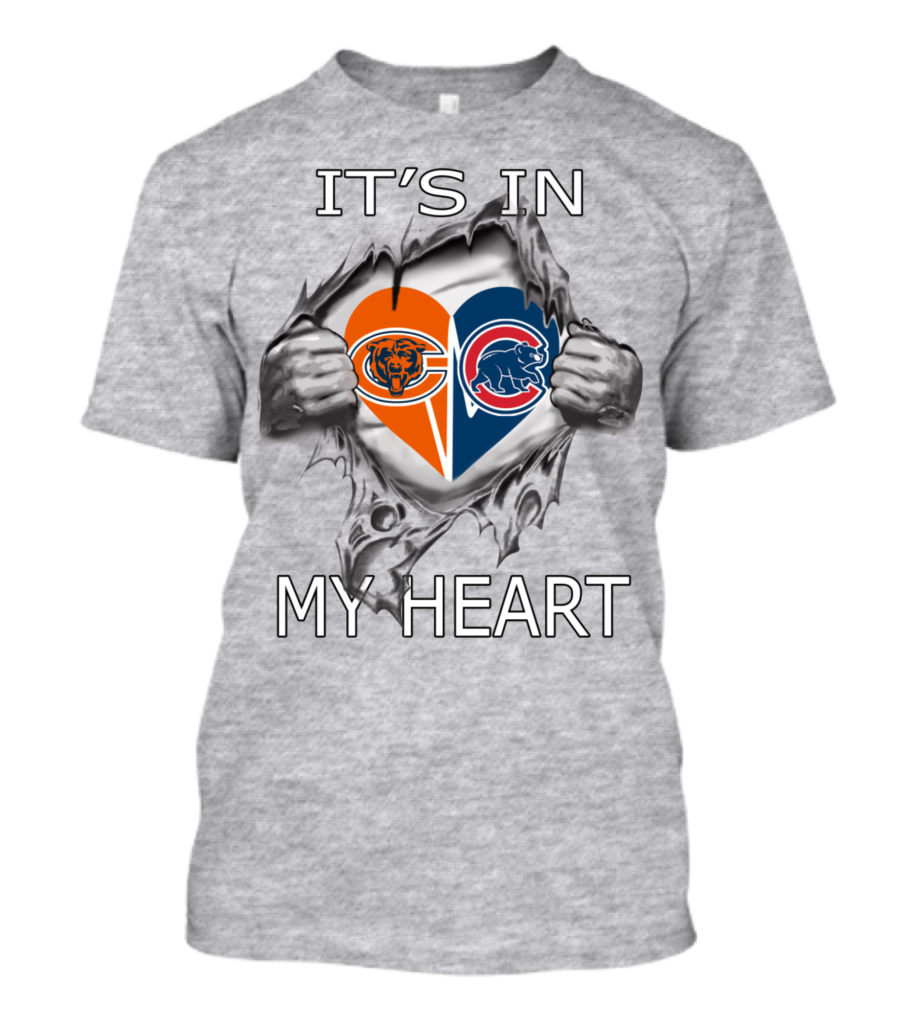 Chicago Bears Cubs It's In My Heart T-Shirt