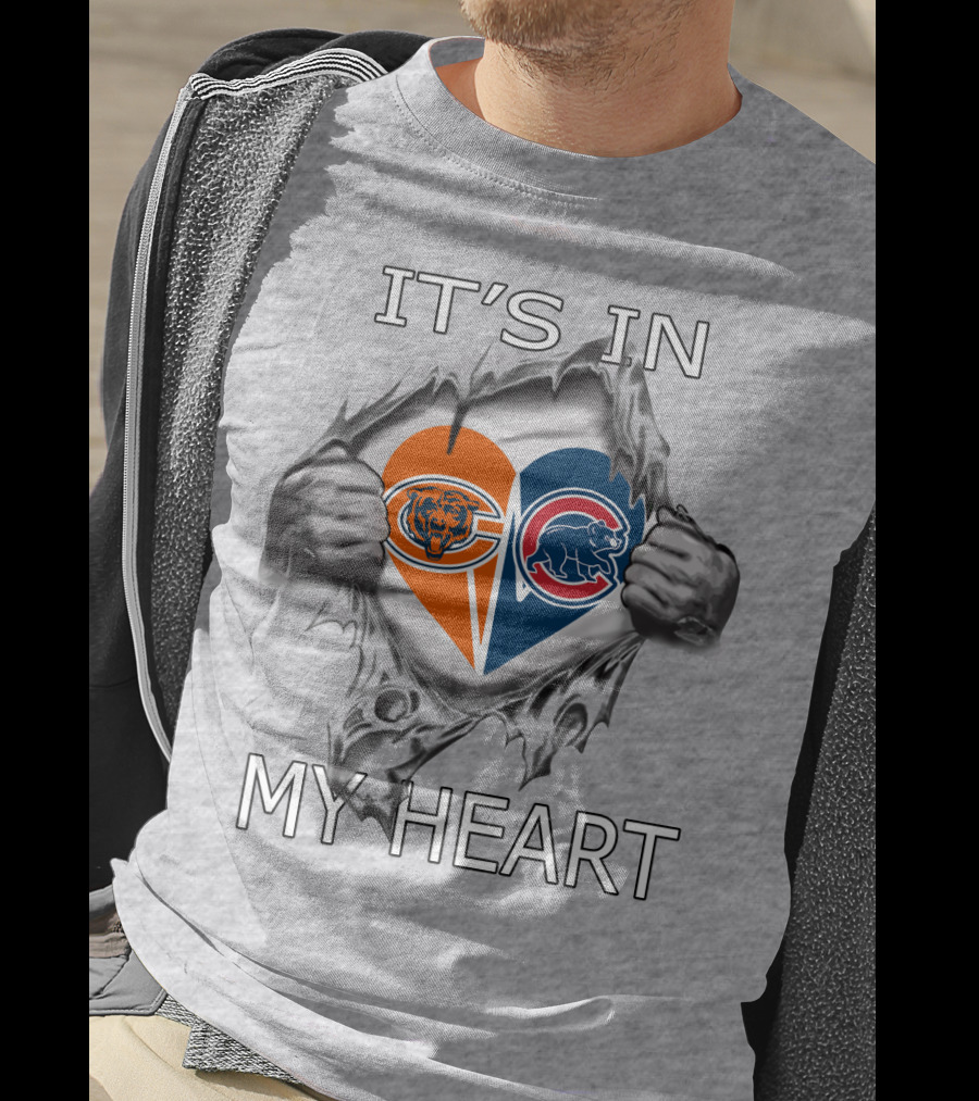 Chicago Bears Cubs It's In My Heart T-Shirt
