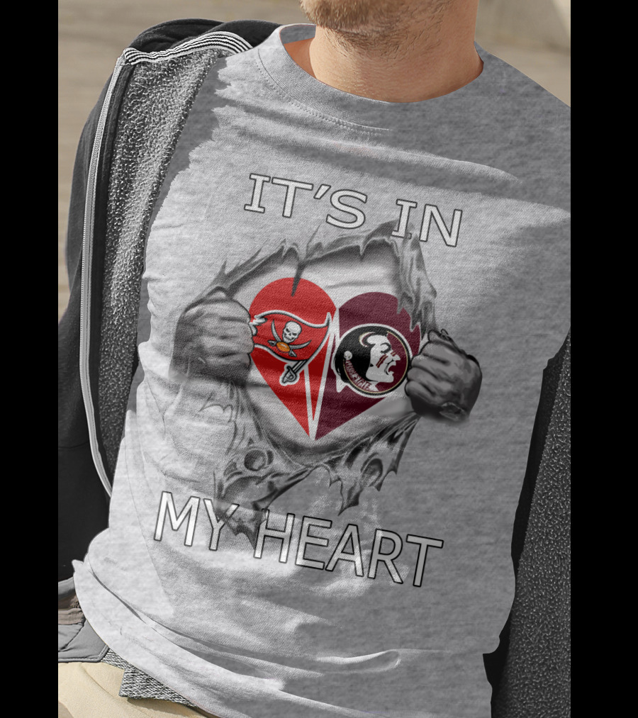 Buccaneers Seminoles It's In My Heart Tearaway T-Shirt